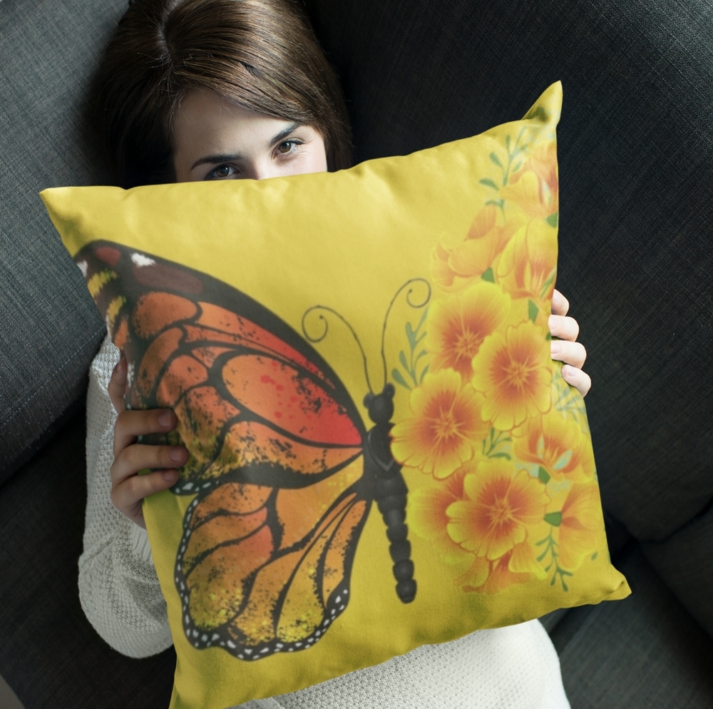 Accent Butterfly Pillow - Picture 7 of 12